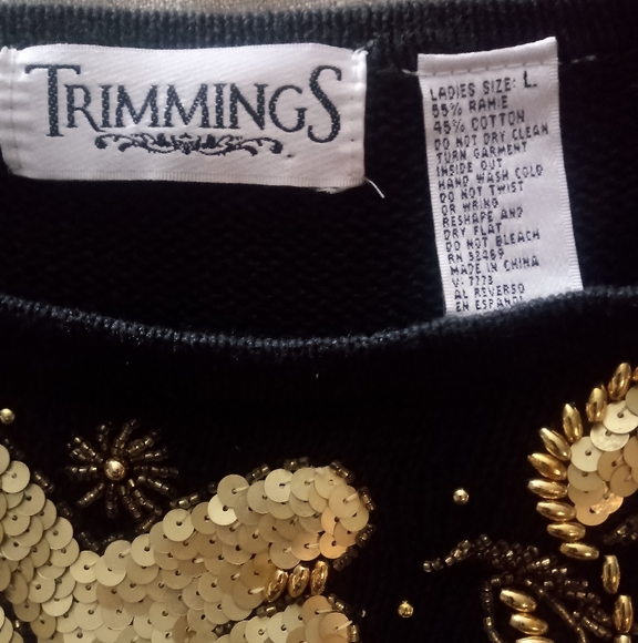 Vintage trimmings brand sweater large - Picture 3 of 4